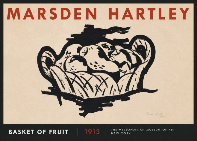 Marsden Hartley Basket of Fruit No2 - Poszter