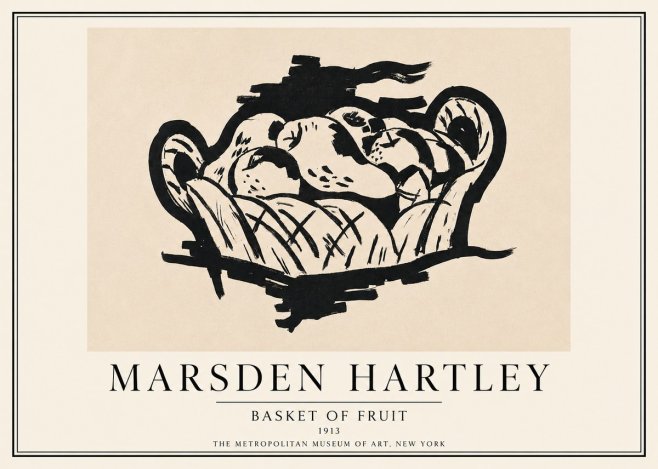 Marsden Hartley Basket of Fruit No3 - Poszter