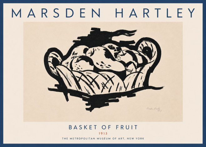 Marsden Hartley Basket of Fruit No5 - Poszter
