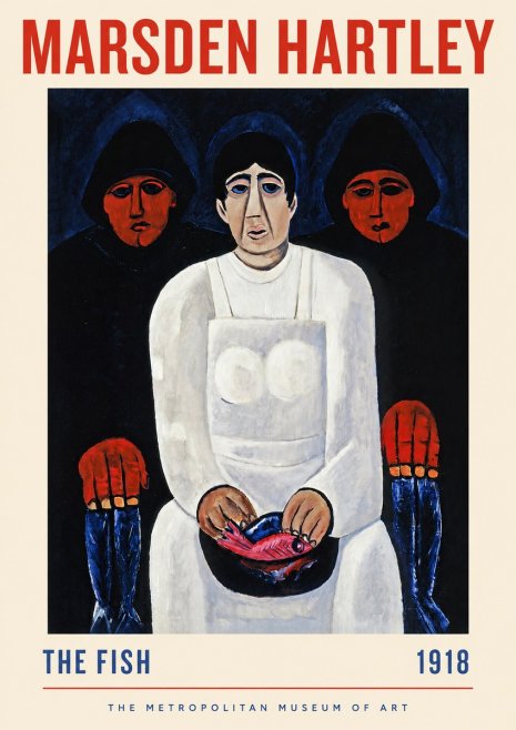 Marsden Hartley The Fish No2 - Poszter