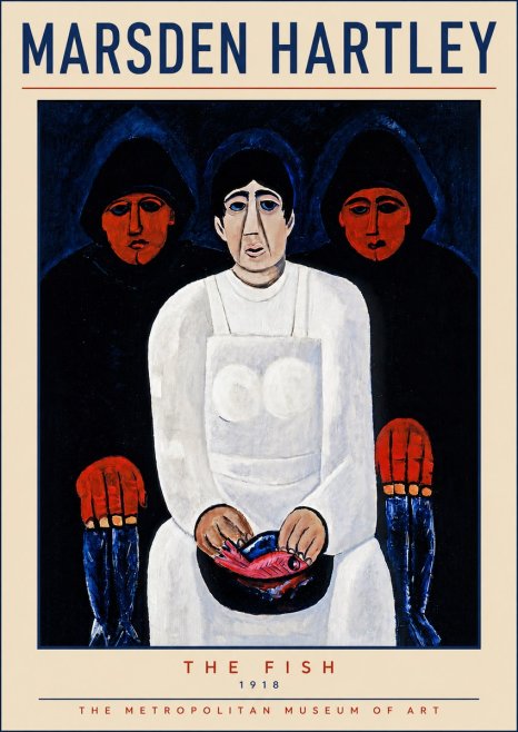 Marsden Hartley The Fish No5 - Poszter