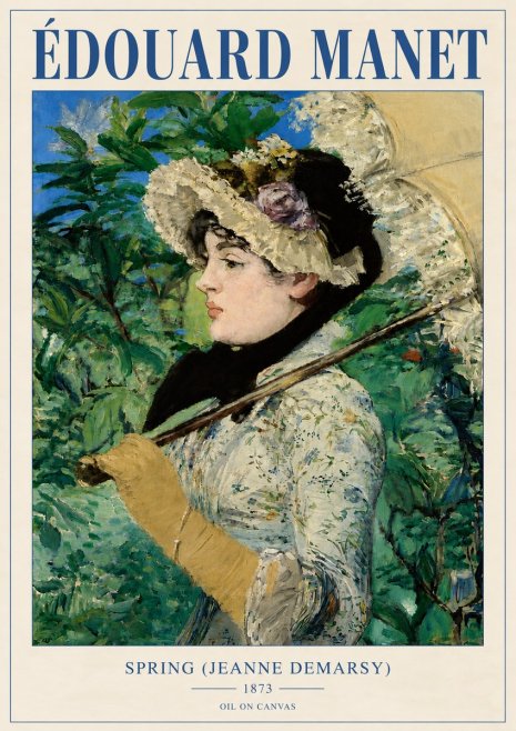 Édouard Manet Spring (Jeanne Demarsy) No4 - Poszter