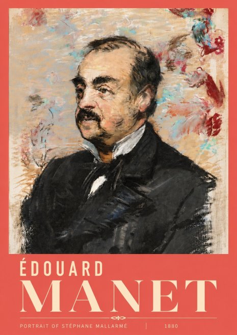 Édouard Manet Portrait of Stéphane Mallarmé I No6 - Poszter