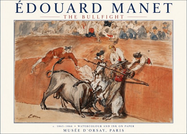 Édouard Manet The Bullfight I No3 - Poszter