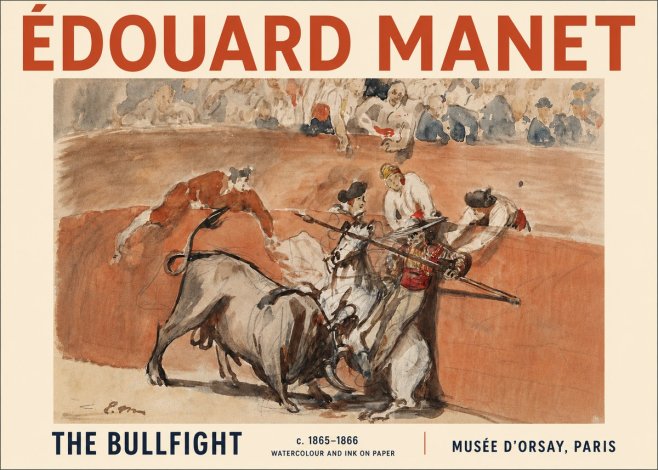 Édouard Manet The Bullfight I No4 - Poszter