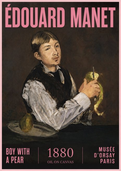 Édouard Manet Boy with a Pear No5 - Poszter