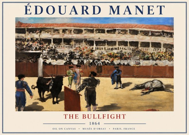 Édouard Manet The Bullfight II No3 - Poszter