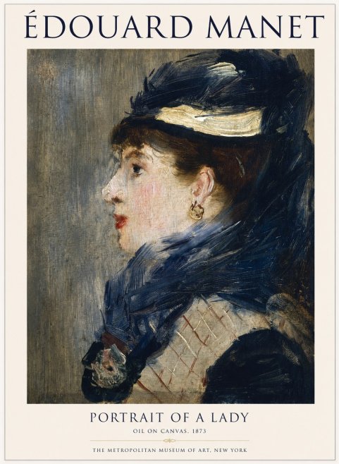 Édouard Manet Portrait of a Lady No1 - Poszter