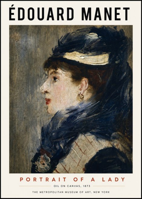 Édouard Manet Portrait of a Lady No3 - Poszter