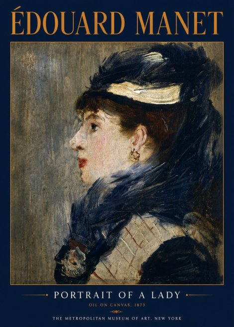 Édouard Manet Portrait of a Lady No4 - Poszter