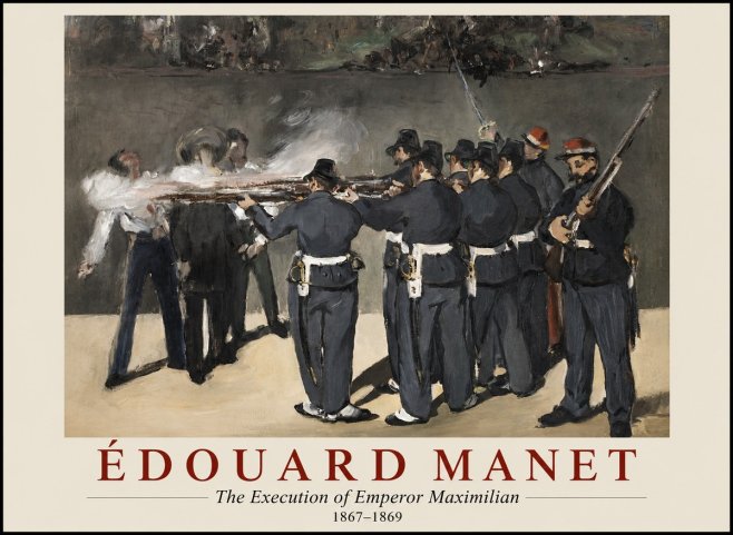 Édouard Manet The Execution of Emperor Maximilian No1 - Poszter