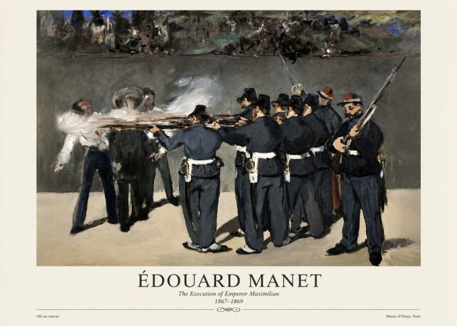 Édouard Manet The Execution of Emperor Maximilian No4 - Poszter