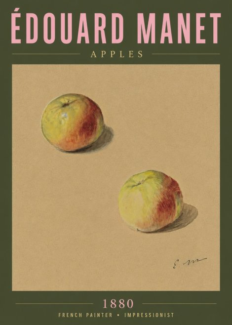 Édouard Manet Apples No5 - Poszter