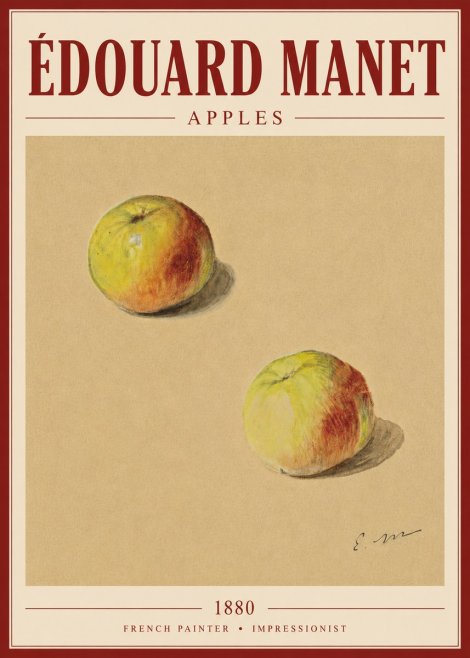 Édouard Manet Apples No6 - Poszter