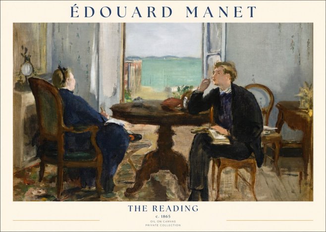 Édouard Manet The Reading No1 - Poszter