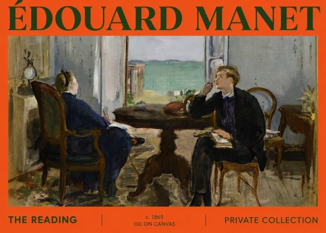 Édouard Manet The Reading No2 - Poszter