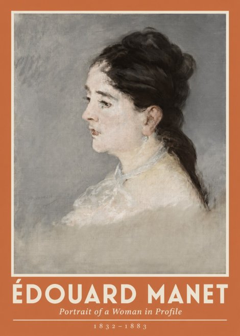 Édouard Manet Portrait of a Woman in Profile No2 - Poszter