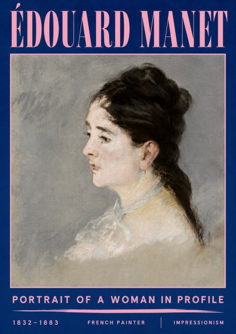 Édouard Manet Portrait of a Woman in Profile No5 - Poszter
