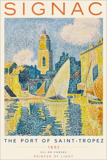 Signac The Port of Saint-tropez No4 - Poszter