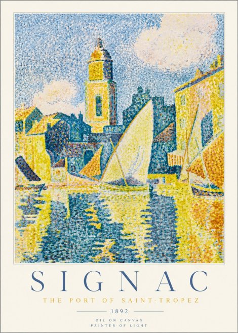Signac The Port of Saint-tropez No5 - Poszter