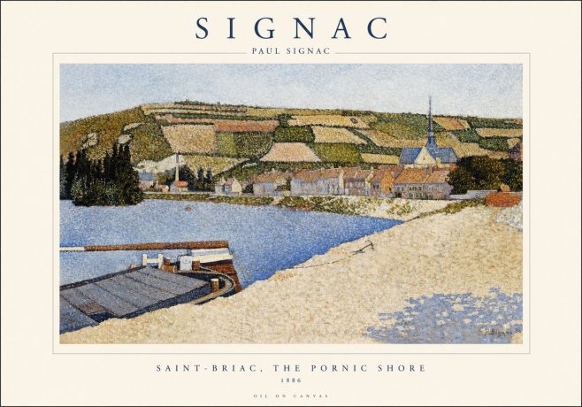 Signac Saint-briac, the Pornic Shore No1 - Poszter