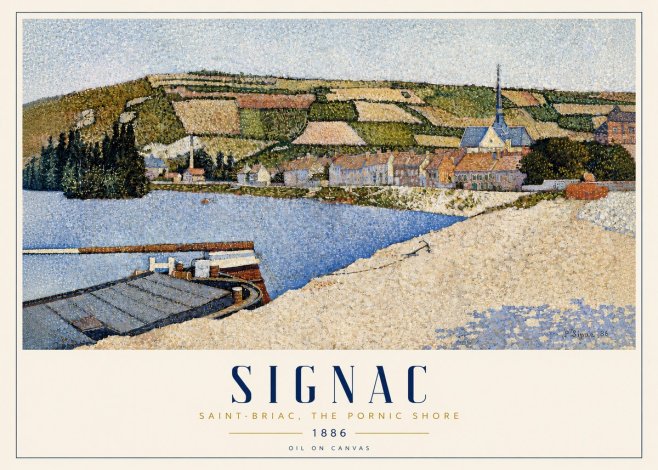 Signac Saint-briac, the Pornic Shore No3 - Poszter
