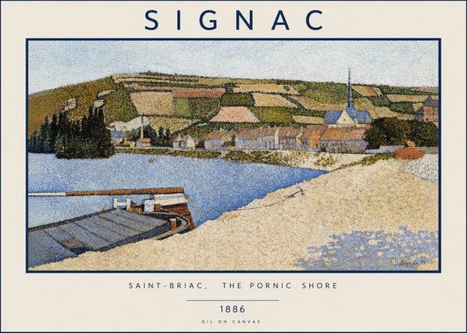 Signac Saint-briac, the Pornic Shore No4 - Poszter