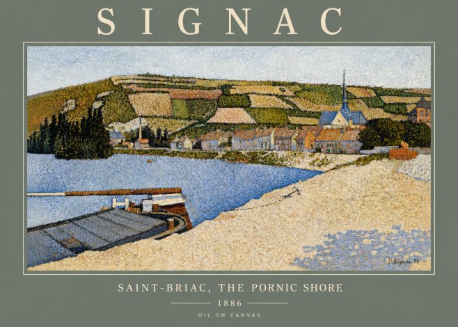 Signac Saint-briac, the Pornic Shore No6 - Poszter