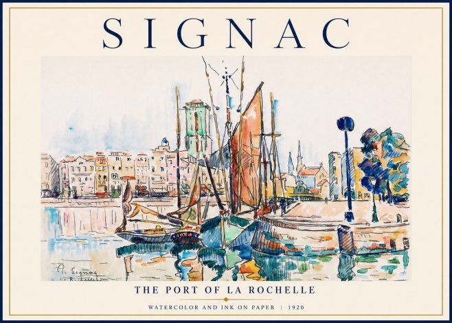 Signac The Port of La Rochelle No3 - Poszter