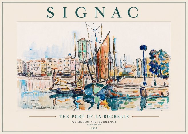 Signac The Port of La Rochelle No6 - Poszter