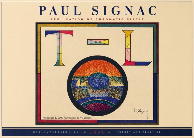 Signac Application of Chromatic Circle No2 - Poszter