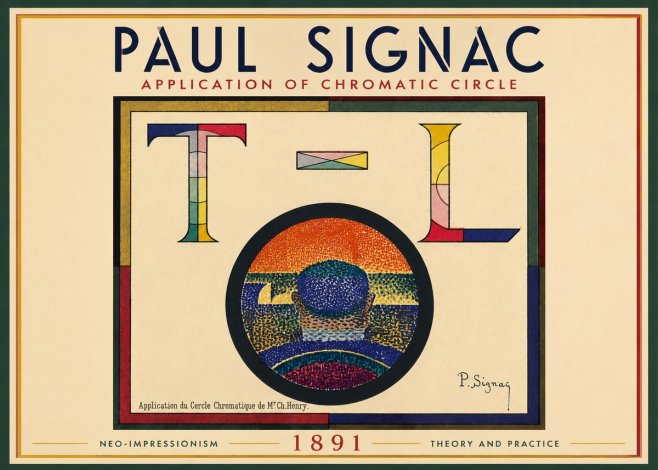 Signac Application of Chromatic Circle No5 - Poszter