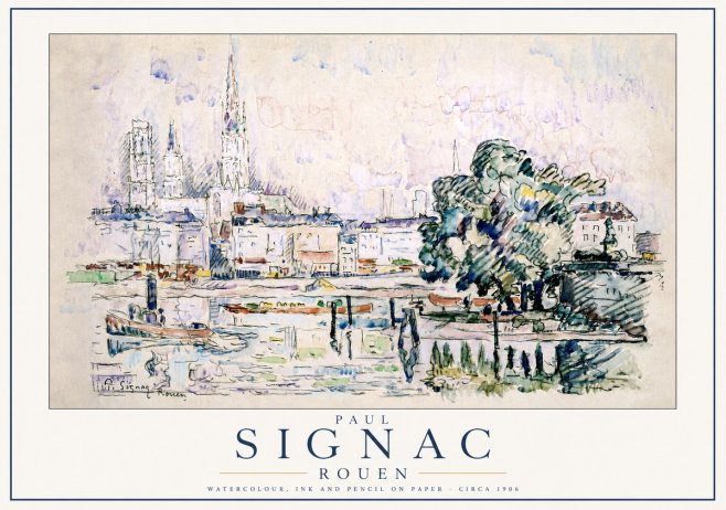 Signac Rouen No3 - Poszter