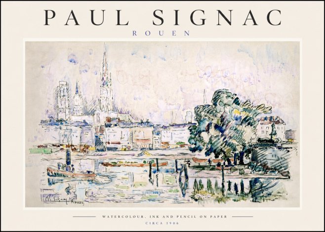 Signac Rouen No6 - Poszter