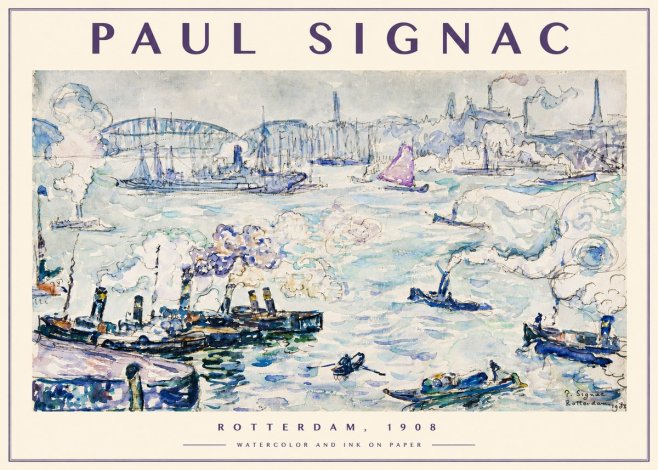 Signac Rotterdam, 1908 No4 - Poszter