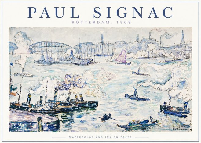 Signac Rotterdam, 1908 No5 - Poszter