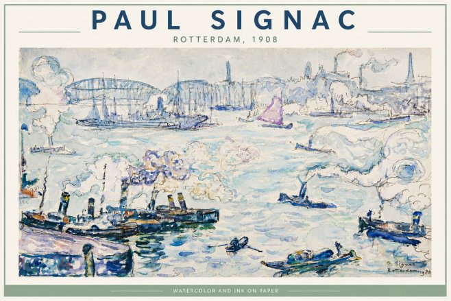 Signac Rotterdam, 1908 No6 - Poszter