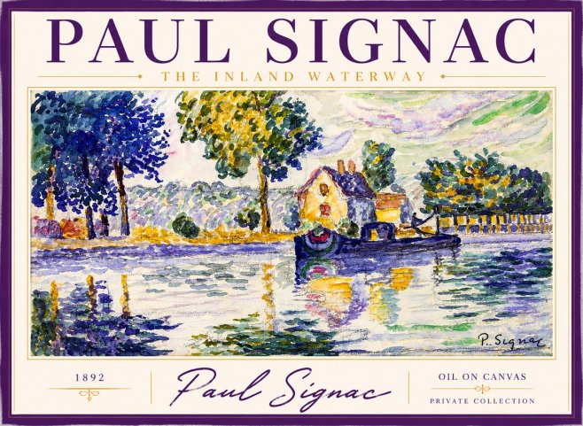 Signac The Inland Waterway No2 - Poszter