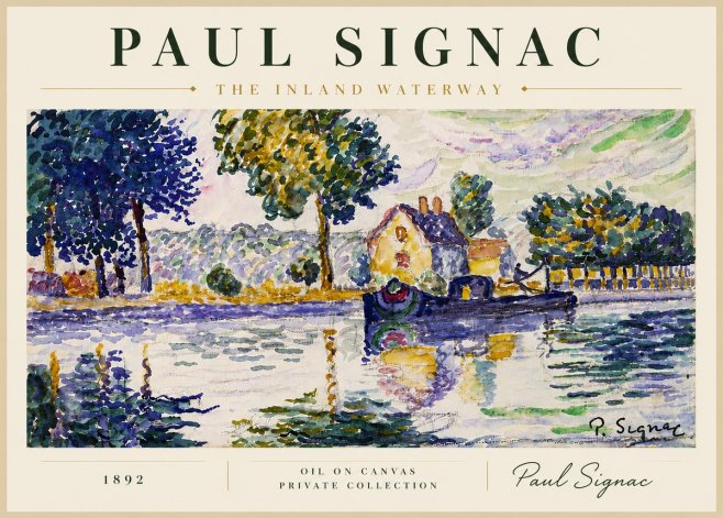 Signac The Inland Waterway No4 - Poszter