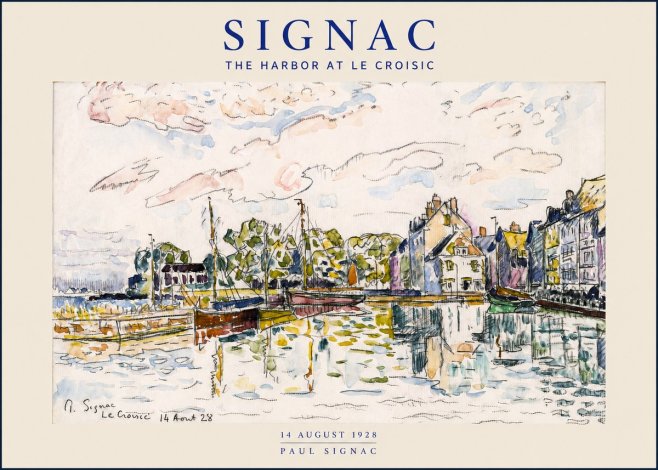 Signac The Harbor at Le Croisic No2 - Poszter