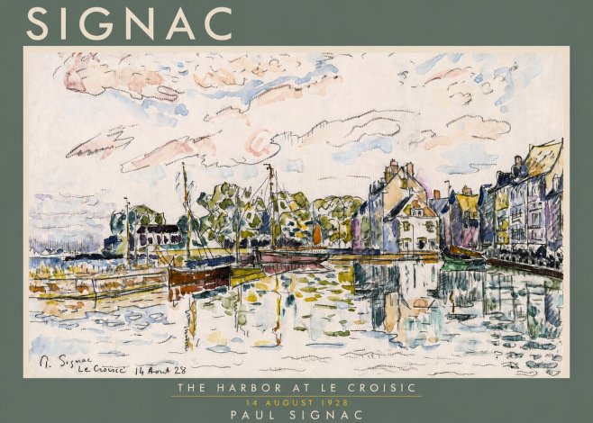 Signac The Harbor at Le Croisic No4 - Poszter