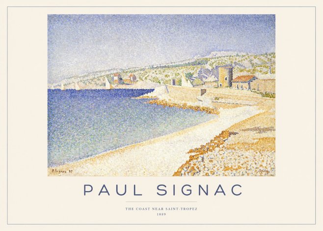 Signac The Coast Near Saint-tropez No1 - Poszter