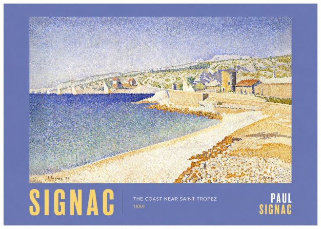 Signac The Coast Near Saint-tropez No2 - Poszter
