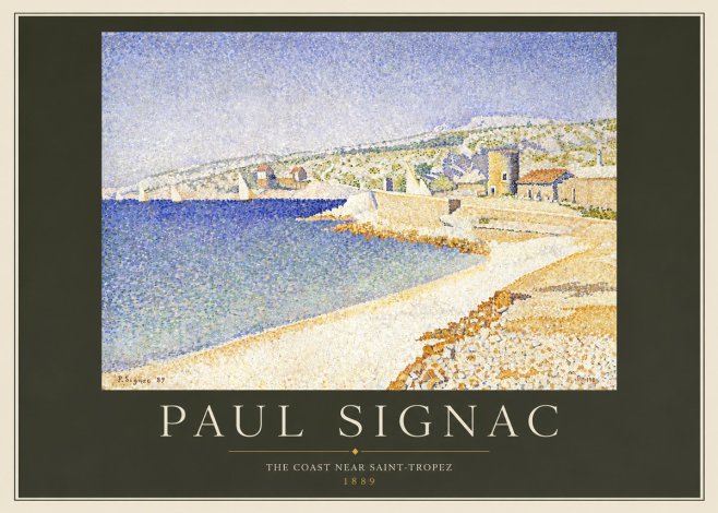 Signac The Coast Near Saint-tropez No3 - Poszter