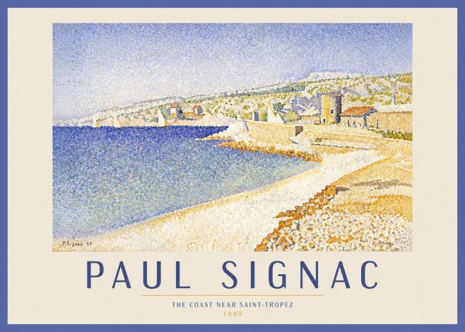 Signac The Coast Near Saint-tropez No4 - Poszter