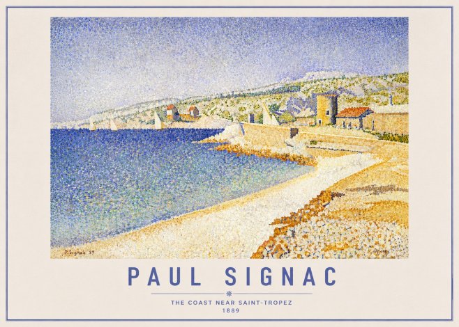 Signac The Coast Near Saint-tropez No6 - Poszter