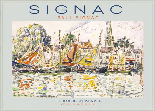 Signac The Harbor at Paimpol No2 - Poszter