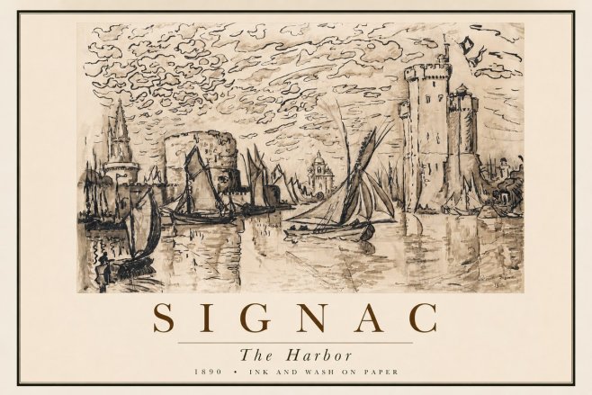 Signac The Harbor II No2 - Poszter