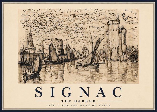 Signac The Harbor II No6 - Poszter