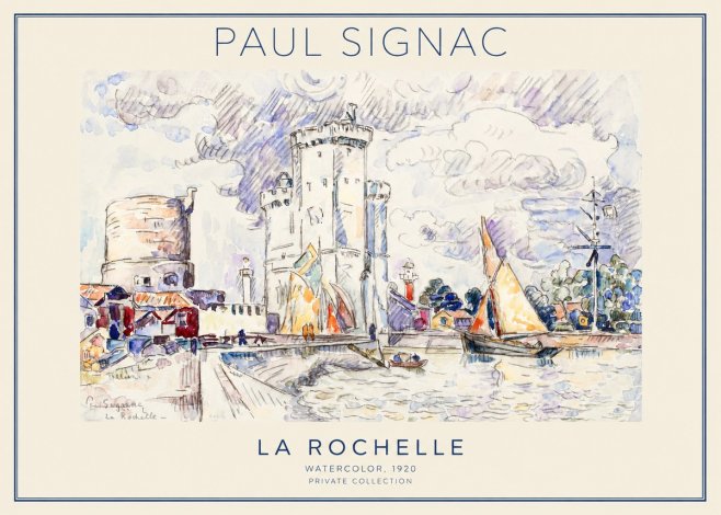 Signac La Rochelle III No1 - Poszter